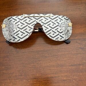 Versace Medusa shield sunglasses